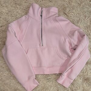 Lululemon Scuba Cropped Funnel-Neck Half Zip